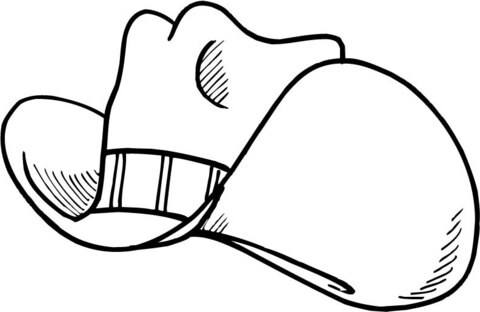 Cowboy Hat Coloring Page